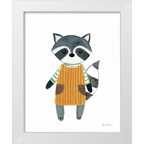 Neighborhood Pals III White Modern Wood Framed Art Print by Zaman, Farida