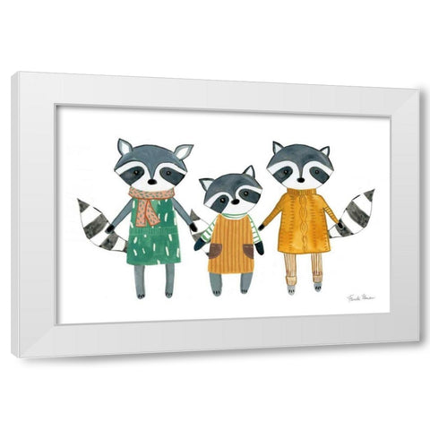 Neighborhood Pals X White Modern Wood Framed Art Print by Zaman, Farida