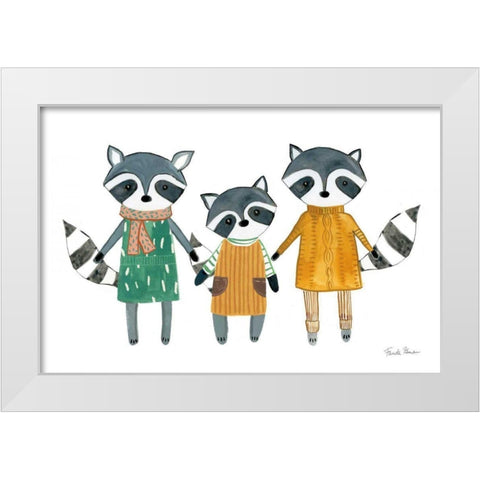 Neighborhood Pals X White Modern Wood Framed Art Print by Zaman, Farida