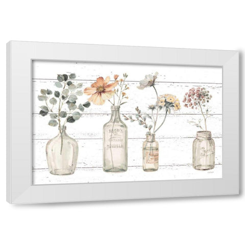 A Country Weekend VIII v2 Fall Flower White Modern Wood Framed Art Print by Audit, Lisa