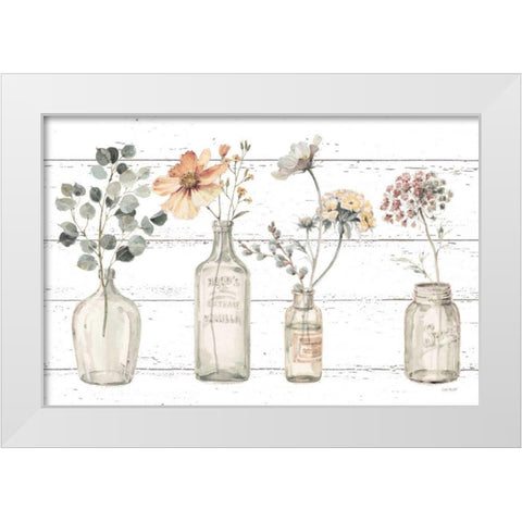 A Country Weekend VIII v2 Fall Flower White Modern Wood Framed Art Print by Audit, Lisa