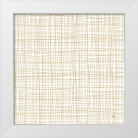 Spring Blooms Pattern XIA White Modern Wood Framed Art Print by Marshall, Laura
