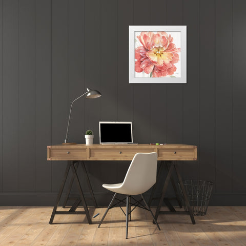 Spring Meadow V White Modern Wood Framed Art Print by Audit, Lisa