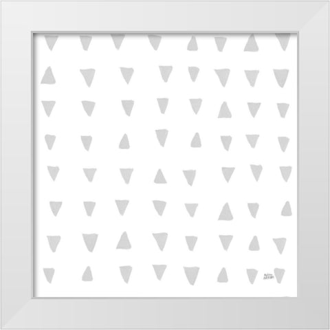 Scandy Baby Pattern XIVC White Modern Wood Framed Art Print by Averinos, Melissa