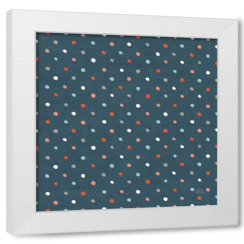 Seaside Village Pattern XB White Modern Wood Framed Art Print by Marshall, Laura