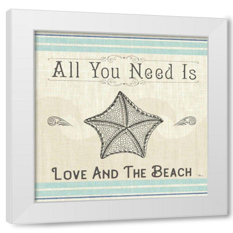 Coastal Farmhouse III White Modern Wood Framed Art Print by Pela Studio