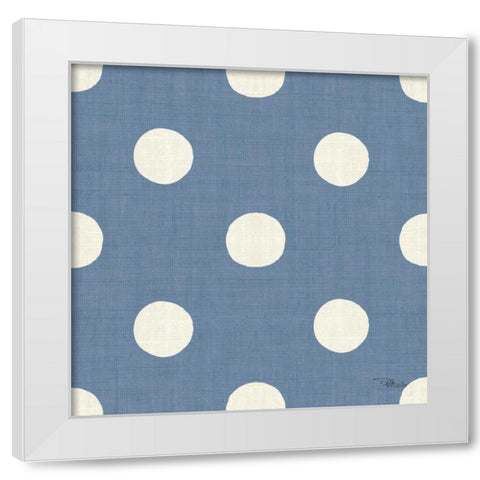 Coastal Farmhouse Pattern IVF White Modern Wood Framed Art Print by Pela Studio