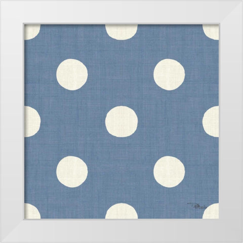 Coastal Farmhouse Pattern IVF White Modern Wood Framed Art Print by Pela Studio