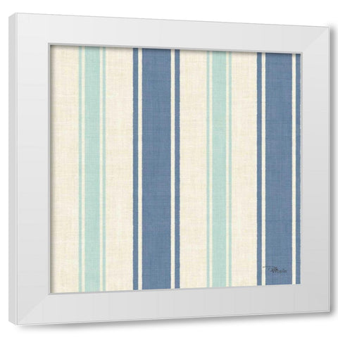 Coastal Farmhouse Pattern VD White Modern Wood Framed Art Print by Pela Studio