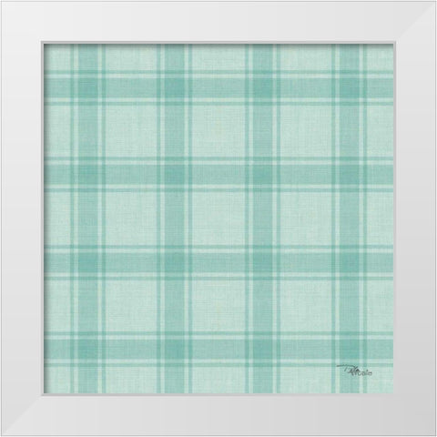 Coastal Farmhouse Pattern VIE White Modern Wood Framed Art Print by Pela Studio