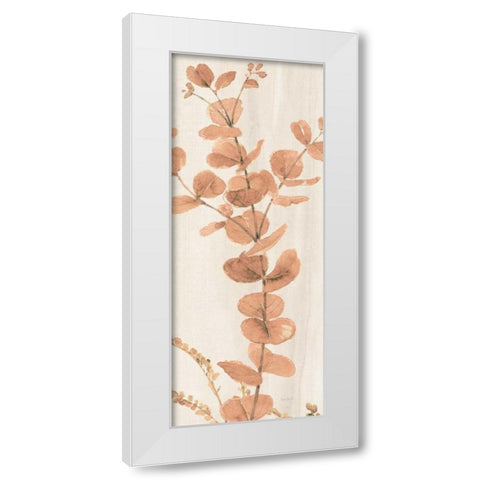 Soft Terracotta Mixed Greens LX White Modern Wood Framed Art Print by Audit, Lisa
