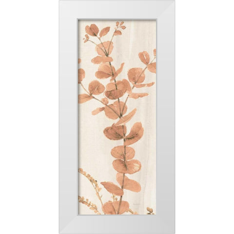 Soft Terracotta Mixed Greens LX White Modern Wood Framed Art Print by Audit, Lisa