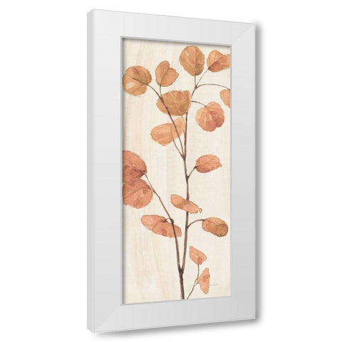 Soft Terracotta Mixed Greens LIX White Modern Wood Framed Art Print by Audit, Lisa