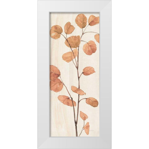 Soft Terracotta Mixed Greens LIX White Modern Wood Framed Art Print by Audit, Lisa