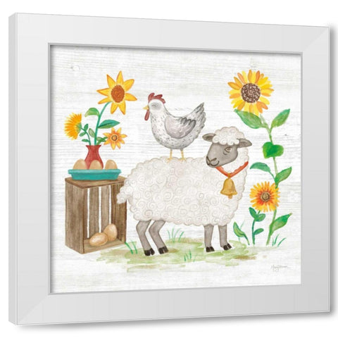Farm Market V White Modern Wood Framed Art Print by Urban, Mary