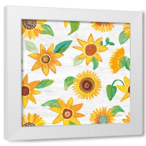 Farm Market Pattern IIIA White Modern Wood Framed Art Print by Urban, Mary
