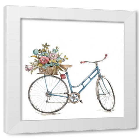Paris Forever III v2 White White Modern Wood Framed Art Print by Audit, Lisa