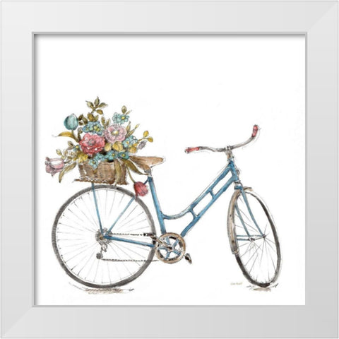 Paris Forever III v2 White White Modern Wood Framed Art Print by Audit, Lisa