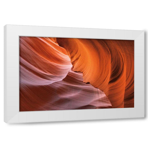 Lower Antelope Canyon I White Modern Wood Framed Art Print by Majchrowicz, Alan