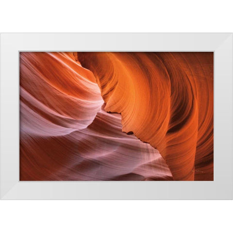 Lower Antelope Canyon I White Modern Wood Framed Art Print by Majchrowicz, Alan