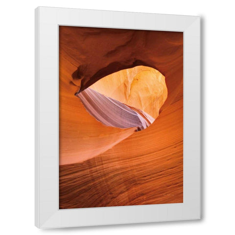 Lower Antelope Canyon III White Modern Wood Framed Art Print by Majchrowicz, Alan