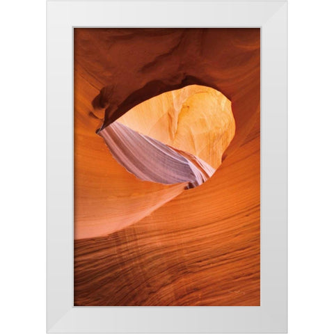 Lower Antelope Canyon III White Modern Wood Framed Art Print by Majchrowicz, Alan