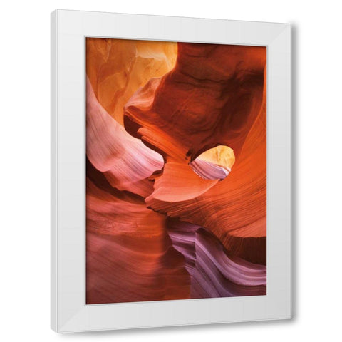 Lower Antelope Canyon IV White Modern Wood Framed Art Print by Majchrowicz, Alan