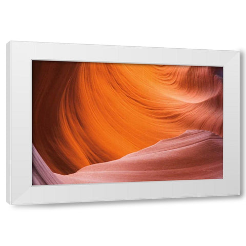 Lower Antelope Canyon VI White Modern Wood Framed Art Print by Majchrowicz, Alan