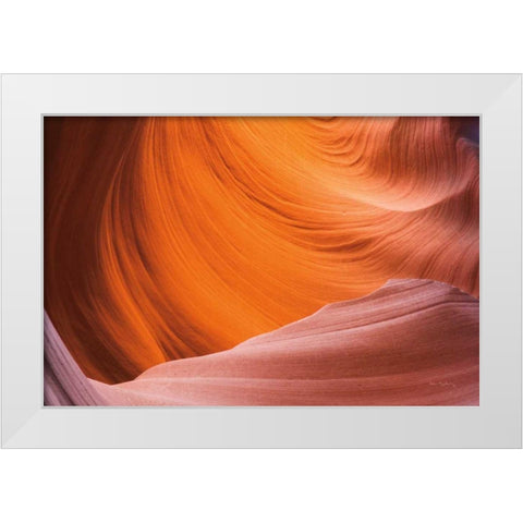 Lower Antelope Canyon VI White Modern Wood Framed Art Print by Majchrowicz, Alan