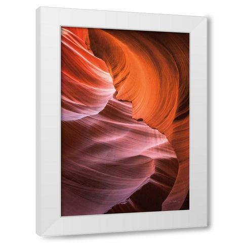Lower Antelope Canyon VIII White Modern Wood Framed Art Print by Majchrowicz, Alan