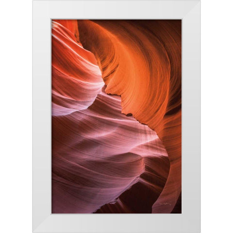 Lower Antelope Canyon VIII White Modern Wood Framed Art Print by Majchrowicz, Alan