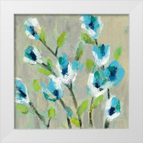Whimsical Branch II White Modern Wood Framed Art Print by Vassileva, Silvia