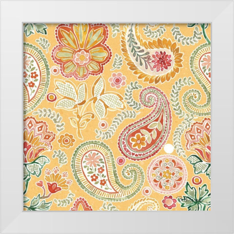 Harvest Bouquet Pattern VIIE White Modern Wood Framed Art Print by Grove, Beth