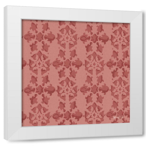 Vintage Petals Pattern VD White Modern Wood Framed Art Print by Pertiet, Katie