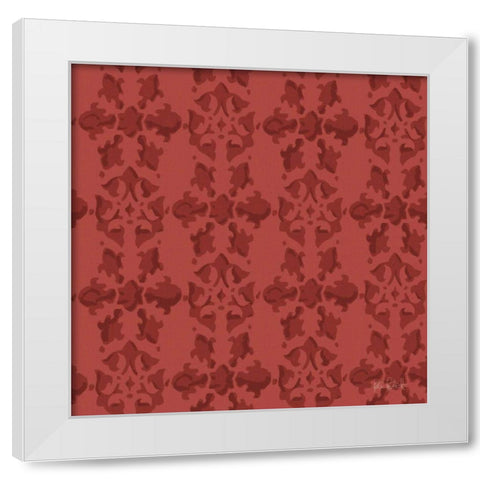 Vintage Petals Pattern VE White Modern Wood Framed Art Print by Pertiet, Katie