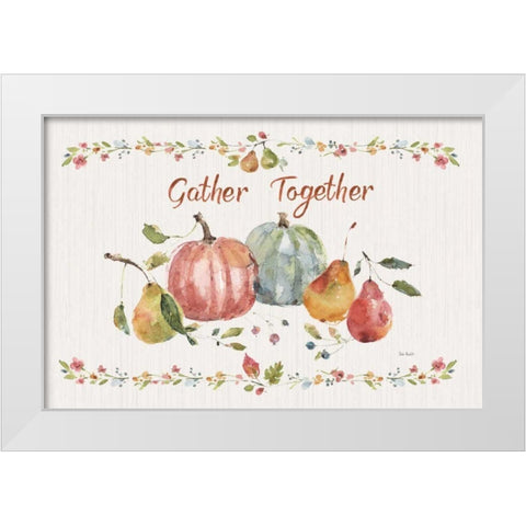 Time to Share II White Modern Wood Framed Art Print by Audit, Lisa