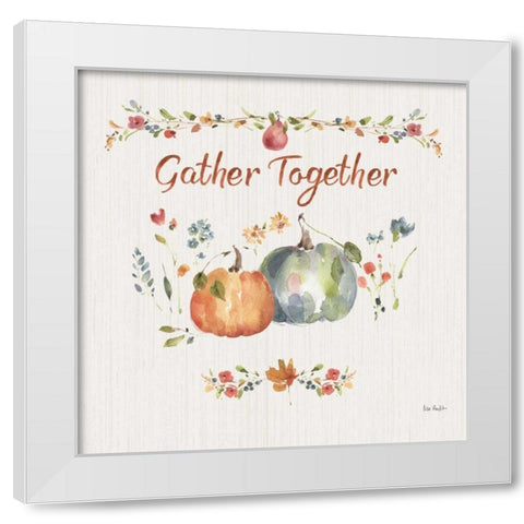 Time to Share V White Modern Wood Framed Art Print by Audit, Lisa