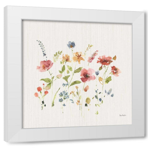 Time to Share IX White Modern Wood Framed Art Print by Audit, Lisa