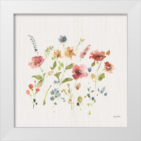 Time to Share IX White Modern Wood Framed Art Print by Audit, Lisa