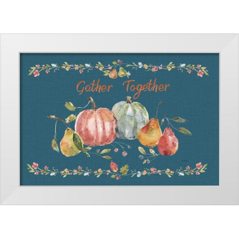 Time to Share II Blue White Modern Wood Framed Art Print by Audit, Lisa