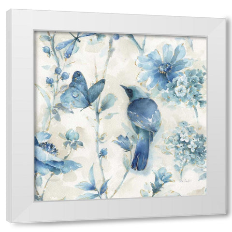 Indigold XII v2 White Modern Wood Framed Art Print by Audit, Lisa