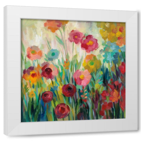 Garden Brightness White Modern Wood Framed Art Print by Vassileva, Silvia