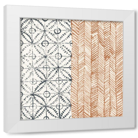 Maki Tile VII White Modern Wood Framed Art Print by Lovell, Kathrine