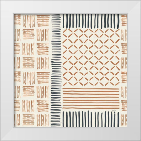 Late Summer Bouquet Pattern VI Warm White Modern Wood Framed Art Print by Purinton, Julia