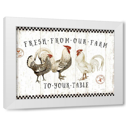 Free Range Fresh I v2 White Modern Wood Framed Art Print by Pertiet, Katie
