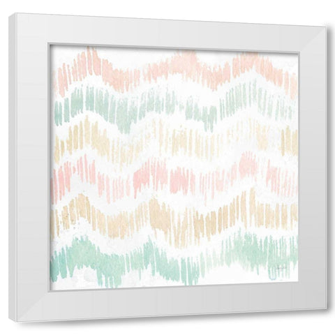 Colors of the Wind III Pastel White Modern Wood Framed Art Print by Rice, Kristy