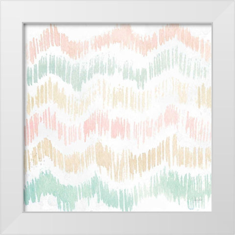 Colors of the Wind III Pastel White Modern Wood Framed Art Print by Rice, Kristy