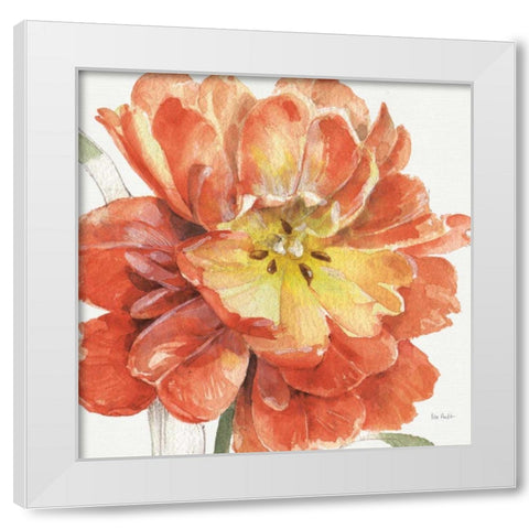 Fall Meadow V White Modern Wood Framed Art Print by Audit, Lisa