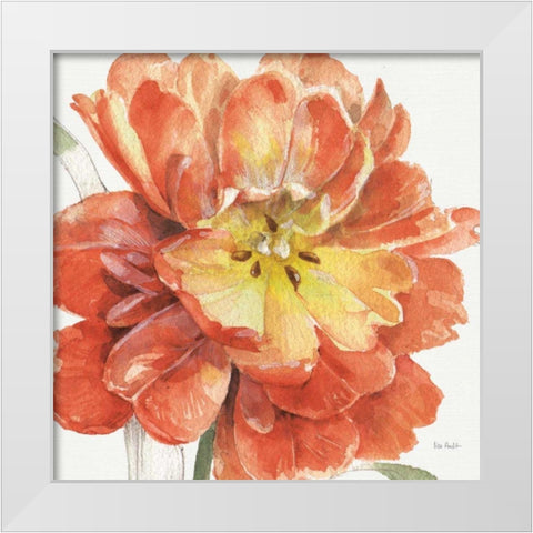 Fall Meadow V White Modern Wood Framed Art Print by Audit, Lisa