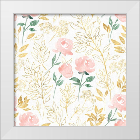 All You Need is Love Pattern IIA White Modern Wood Framed Art Print by Grove, Beth